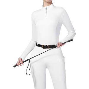 Camiseta de equitación elegante y elástica transpirable, manga corta de secado rápido para adultos, uniforme de nombre del equipo OEM - Product Image 5