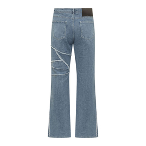 Custom logo Blue <b>Men</b> <b>Jeans</b> Pants <b>Men's</b> <b>Jeans</b> High Quality Baggy Stacked Denim Manufacturers <b>Jeans</b> for <b>Men</b> With OEM Service - Product Image 2