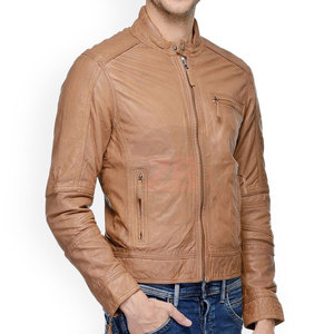 Hot Pick <b>Men</b> Leather <b>Jacket</b> <b>Lightweight</b> Comfortable Fit <b>For</b> Casual Daily Outfits Winter <b>Jacket</b> - Product Image 2