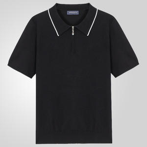Camisetas Polo Deportivas de Algodón Mercerizado Sólido al por Mayor para Hombre - Product Image 4