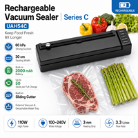 60kPa 110W 2000mAh 30cm 3.3L/min coupe-sac tuyau externe cuisine alimentaire machine sous vide portative scelleuse sous vide