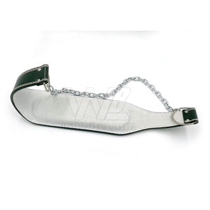Ceinture de musculation pour hommes et femmes - Matériel en cuir de vachette, fermeture à chaîne en acier, protection professionnelle, support de fitness robuste - Product Image 6