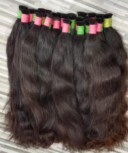 Vierge pure non transformée en vrac vague Super cheveux simple dessiné naturel Temple indien Remy tissage Extension vraie vague en vrac - Product Image 6