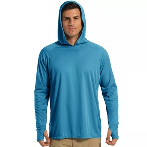 Sweat à capuche de pêche à manches longues personnalisé avec votre logo, imperméable, UPF50, respirant, antibactérien, séchage rapide, protection solaire, anti-humidité - Product Image 5