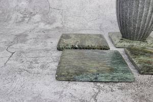 Juego de 4 Posavasos Cuadrados de Mármol Verde Indio Madeji, Decoración para el Hogar - Product Image 6