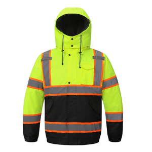 เสื้อกั๊กสะท้อนแสงสำหรับผู้ชายเสื้อแจ็กเก็ตอุ่นมัลติฟังก์ชั่นความปลอดภัยเครื่องแบบทำงาน - Product Image 2