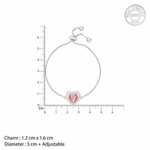 ของขวัญวันวาเลนไทน์สร้อยข้อมือเงินสวยสง่า - Product Image 2