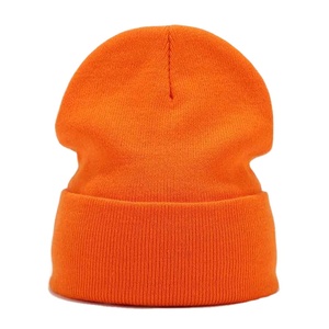 2025 otoño primavera hombre camuflaje tejido sombrero Color puro gorra elástica Unisex cálido moda sombrero mujer ocio Beanie - Product Image 1