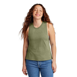 Camiseta sin Mangas de Poliéster Elástico para Mujer, Ropa Deportiva Transpirable que Absorbe la Humedad para Damas, Camisetas sin Mangas para Mujer OEM - Product Image 4
