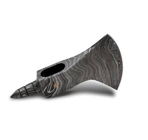 Tête de hache en acier Damas personnalisable de style nordique, hache viking à manche en bois, qualité industrielle, forgée à la main, OEM - Product Image 2