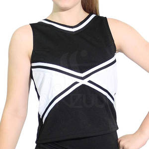 Meilleur prix, débardeur de cheerleading élégant pour femmes, respirant, en polyester et élasthanne, imprimé, ensemble personnalisé avec logo, service OEM pour adultes - Product Image 2