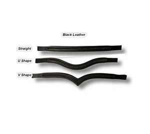 Dark BROWN HAVANA Bandas para cejas de cuero acolchado con canal vacío-Canal de 7mm-Recto/Forma de V/Forma de U - Product Image 6