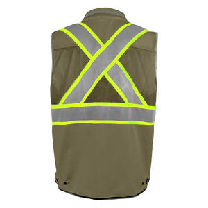 High Visibility Reflective Safety Security Vest with Multi Pockets - Durable Hi Vis Winter Work wear - Product Image 2