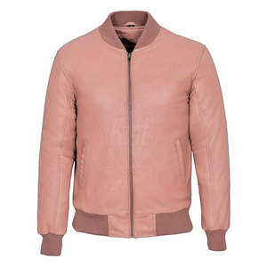 Chaqueta de Hombre a la Moda con Cuello Alto Personalizada, Chaquetas de Cuero de Alta Calidad para Hombre, Color Sólido para Invierno y Otoño - Product Image 1