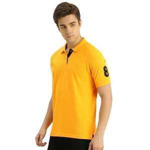 Customized Spandex/Cotton Cheap T-<b>Shirt</b> Printing Men <b>Half</b> Sleeve Slim Fit Solid Knitted Anti-Wrinkle Smart Casual 180g <b>Button</b> - Product Image 6