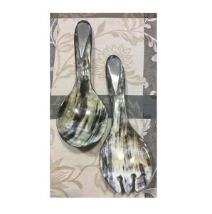 Cubertería Artesanal de Cuerno de Búfalo Natural de la India, Diseño Ecológico Personalizado, Imitación Antigua, para Cocina, Hotel - Product Image 2