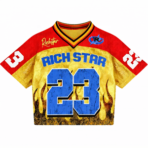 Maillots de sport vintage à col en V et épaules tombantes, style hip-hop urbain, pour l'entraînement estival en extérieur, fabriqués en usine avec services OEM - Product Image 1