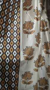 Tela de cortina transparente de Jacquard Floral de lujo, cortinas opacas de poliéster 100 por ciento para decoración para sala de estar - Product Image 3