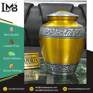 Wide Range of Superior Quality Bulk Sale <b>Funeral</b> <b>Supplies</b> Multi-color Adult Cremation Aluminium Urns for Human Ashes From India - Product Image 3