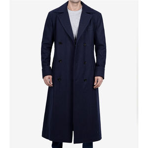 เสื้อโค้ทยาวกันลมสำหรับผู้ชายและผู้หญิง, เสื้อโค้ทขนสัตว์ตัวเดียวให้ความอบอุ่นขนาดพิเศษใหม่ฤดูใบไม้ร่วงและฤดูหนาว - Product Image 6