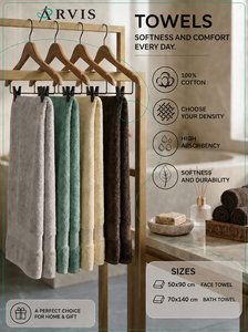 Toalla de Baño Clásica Jacquard con Rayas Anchas 70x140cm 100% Algodón Elegancia Atemporal 300-600 GSM Suave Absorbente Venta al por Mayor Arvis - Product Image 6