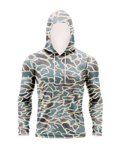 Chemises et hauts de pêche en polyester et élasthanne grande taille, imperméables, coupe-vent, antibactériens, anti-UV, avec tissu de 220 g - Product Image 1