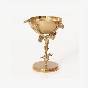 Quemador Bakhoor de forma redonda de la mejor calidad en latón Quemador de incienso de color negro y dorado al precio más barato - Product Image 5