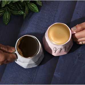 Tasses à thé en porcelaine rétro pour restaurant avec glaçure réactive solide, mug en céramique pour hôtels avec boîte cadeau - Product Image 2