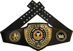 Ceinture de championnat du monde de lutte poids lourd WWF fabriquée avec du cuir de haute qualité, plaques en laiton personnalisées d'épaisseur 3 mm - Product Image 3