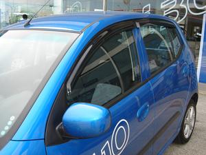 HIC accesorios exteriores puerta ventana lluvia visera para Dodge I10 (México 07 ~ 17) Inokom I10 (Malasia visera viento Bug Deflector - Product Image 2