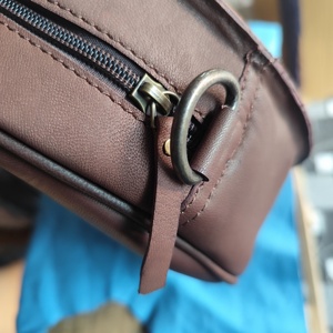 Women's Trendy Bohemian Customizable Color Genuine Leather Messenger <b>Sling</b> Bag with Tassel Autumn Style Portable Zipper Closure - Product Image 6