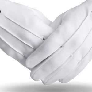 Maçonnique Regalia Blue Lodge Junior Diacre Tablier Chaîne Collier Gants Jewel One Set Maçonnique Regalia Blue Lodge Gants - Product Image 6