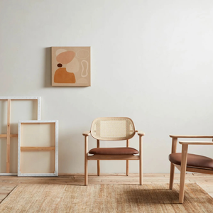 Chaise de salle à manger scandinave moderne, meubles élégants à dossier en rotin tissé de haute qualité pour la maison, le bar ou l'extérieur - Product Image 6