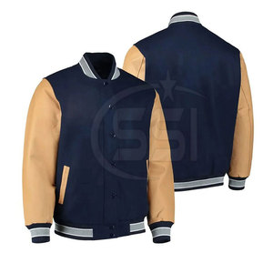 Wholesale Plus Size Men Letterman <b>Jacket</b> For Sale Outdoor Use Stand Collar Men Letterman <b>Jacket</b> - Product Image 6