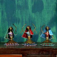 Ensemble de poupées dansantes en métal multicolores, 3 modèles traditionnels, écologiques, personnalisables, artisanat en métal fait main, haute qualité, livraison rapide