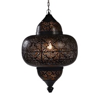 Lanternes marocaines élégantes pour festival, finition dorée, design suspendu pour plusieurs bougies chauffe-plat, décoration intérieure 2024