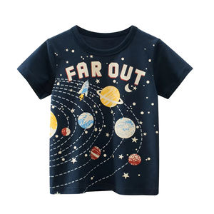 เสื้อยืดคอกลมว่างเปล่าสำหรับเด็กผ้าฝ้าย100% ใหม่ออกแบบโลโก้ได้ตามต้องการพร้อมบริการ OEM - Product Image 1