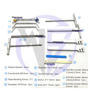Ensemble d'instruments chirurgicaux de haute qualité Petit fragment du membre supérieur et Kit orthopédique pour animaux de compagnie Wenquar Usine Prix de gros - Product Image 3