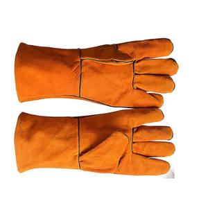 Gants de soudage en cuir imperméable fabriqués en usine, résistants à la chaleur, personnalisés, non rigides, de sécurité, imperméables, antidérapants, durables - Product Image 5