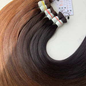 Prix de gros Extensions de cheveux en vrac Cheveux humains Double noyade 100 grammes Couleurs claires 32 pouces - Product Image 1