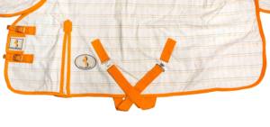 Combo d'été du fabricant direct tapis de course de chevaux imperméable couleur unie 210D doublure en Nylon maille tissu coquille Poly coton - Product Image 2