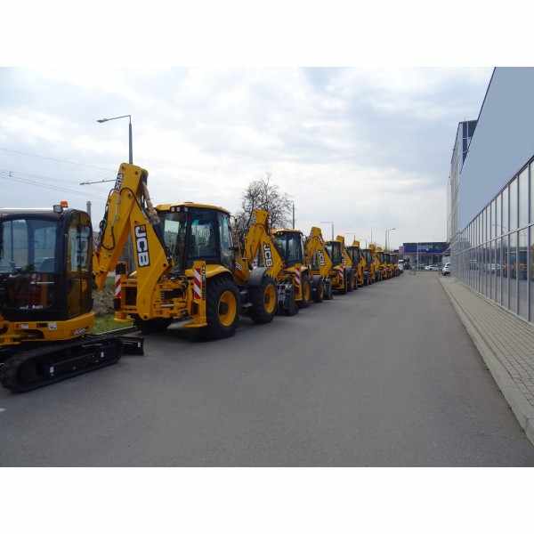 รถตักดิน JCB 3CX ที่มีสภาพการทำงานที่ดีเยี่ยมเครื่องก่อสร้างเดิม