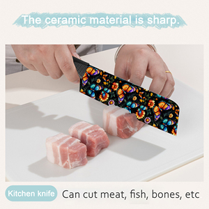 Juego de Cuchillos de Cerámica Premium de Nueva Tendencia, 7 Piezas, Cuchillo de Chef Afilado con Mangos de Plástico, Apto para Lavavajillas, para Chefs Profesionales - Product Image 6