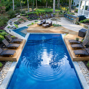 Rectangular Pre-Fabricated Glass Fiber FRP stock tank prefab patio swimming <b>pool</b> outdoor - Product Image 3