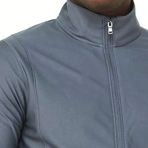 Chándal cortavientos ligero con cremallera de la mejor calidad y logotipo personalizado Conjunto de chaqueta y pantalones cortavientos de dos piezas Chándales - Product Image 3