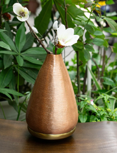 Orquídea Decorativa de Interior, Bonsái de Orquídea de Tacto Real en Florero de Cobre para Decoración del Hogar u Oficina - Product Image 6