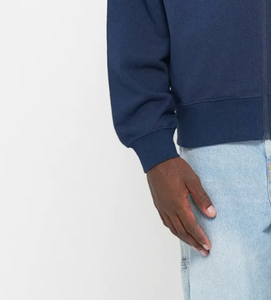 Sudadera con capucha y cremallera de bloque de color de alta calidad, ropa de calle con logotipo personalizado, sudadera deportiva, suministro de fábrica - Product Image 6