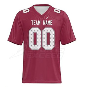 Maillot de football américain personnalisé en gros, respirant, à manches courtes, de haute qualité, séchage rapide, 100% polyester - Product Image 5