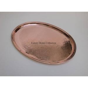 Decoración de centro de mesa de bandeja hecha de latón con estilo único de Color dorado de alta graduación de diseñador Vintage para bodas y fiestas - Product Image 4