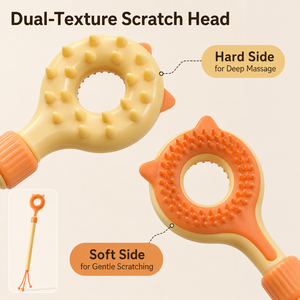 ไม้ล่อแมวแบบสองด้าน หัวข่วนแบบยืดหดได้ ของเล่นแมวแบบอินเทอร์แอคทีฟ - Product Image 2